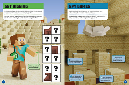 Minecraft Character Creator Sticker Book: A brand-new official sticker book adventure full of fun customisation for kids who love gaming.