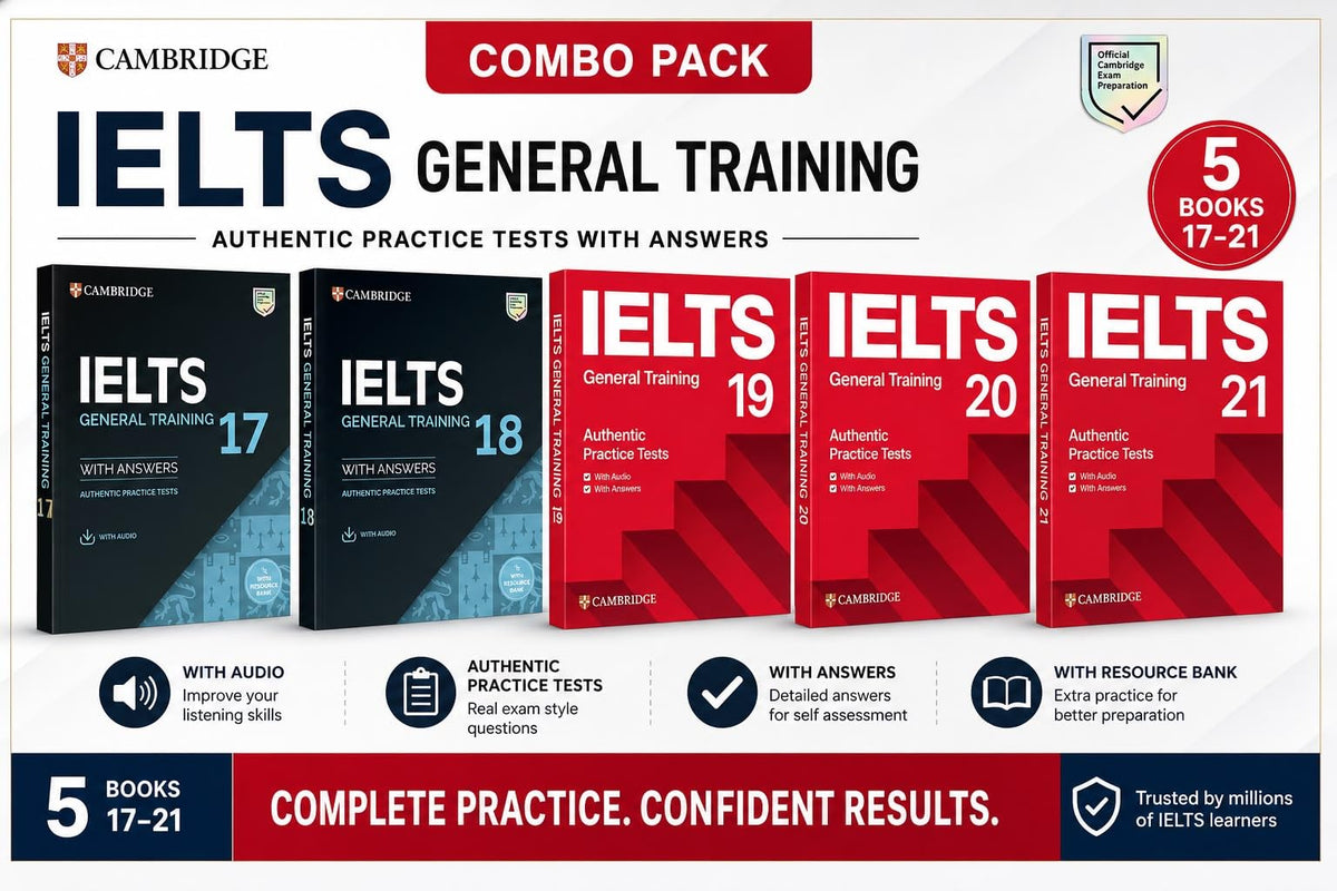 Cambridge IELTS General Training Combo Pack Books 17-21 with Answers (5 BOOK COMBO)