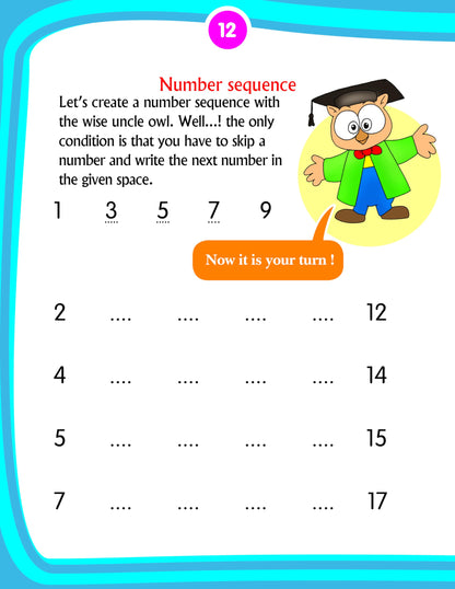 Kids 1st Activity Book – Math’s For Ages 3–4 | Fun Tracing, Counting, and Number Activities | Early Math Learning with Colorful Pictures.
