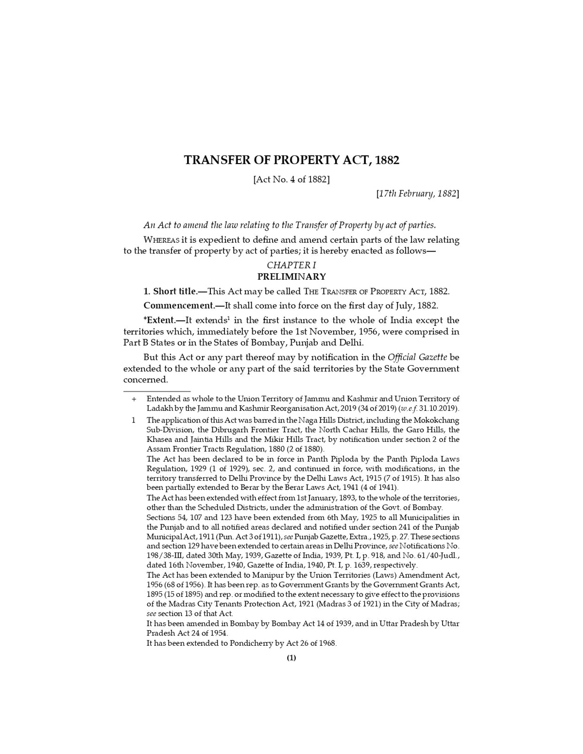 Lawmann's Transfer of Property Act, 1882 | Bare Act with Comments (Lawmann's Series)