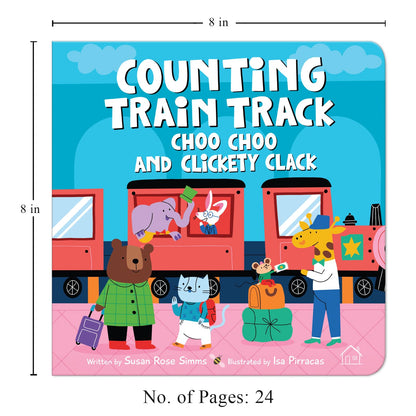 Counting Train Track – Choo Choo and Clickety Clack: A Fun Rhyming Board Book to Learn Numbers 1–10 with Trains, Tracks & Counting Fun | Bright ... for Toddlers & Preschoolers | Ages 2–5 Years