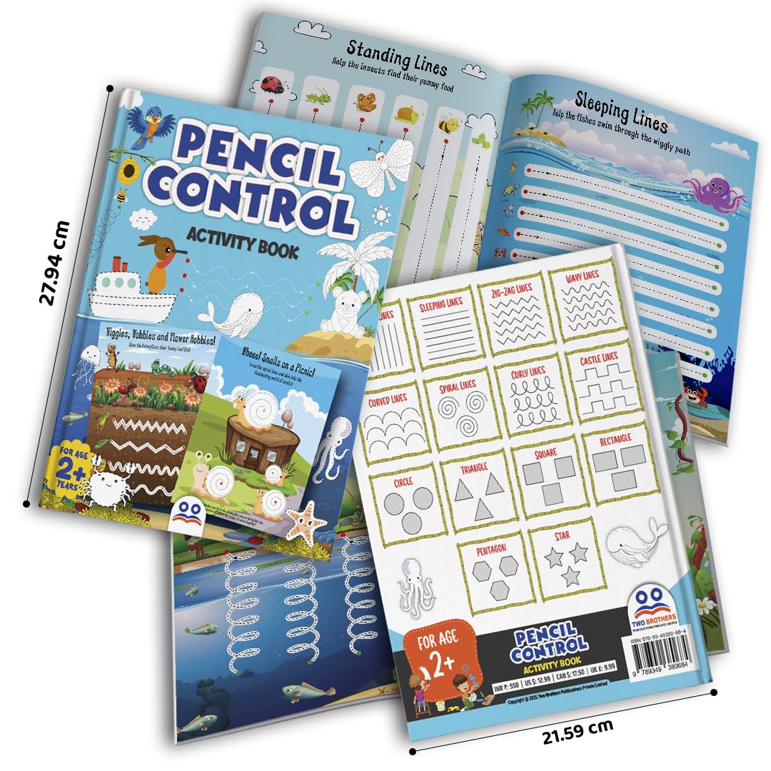 Tracing Book for Kids | Pencil Control Activity Book for Kids | Premium Quality Early Learning Tracing Lines & Pattern Writing Activities | Ages: 2 - 5 Years