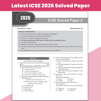 PW Class 10 ICSE Question & Concept Bank English Paper 2 (Literature) 2027 Chapterwise & Topicwise By Nupur Sharma | Narrative/ Poetic Sketch & Devices | Important Practice Questions