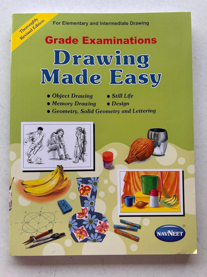 Navneet Drawing Made Easy Grade Examinations 2026 Book | Guide for Elementary & Intermediate Drawing Exams | Based on New Syllabus | Covers Object ... & Geometry (Navneet Scholarship Series)