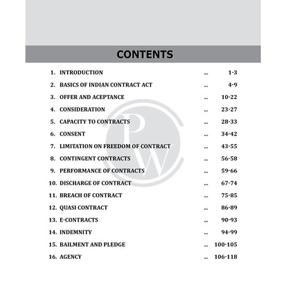 PW Judiciary Law of Contracts | Complete Guide For Judicial Service Exam Prep | Case Laws, Legal Maxim, In-Depth Coverage of Key Concepts & Detailed Analysis For Aspiring Judges [Paperback] PW (PW )
