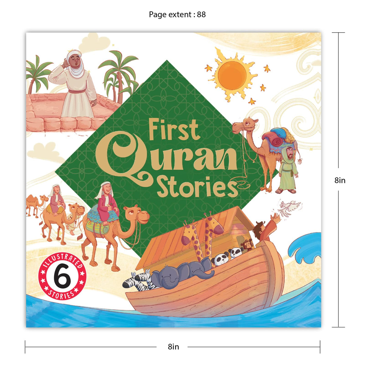 First Quran Stories: 6-in-1 illustrated Islamic Story Book for Kids| Prophets' Tales of Faith, Courage & Allah's Teachings| Ages 5+| [Select Learning]