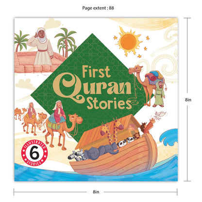 First Quran Stories: 6-in-1 illustrated Islamic Story Book for Kids| Prophets' Tales of Faith, Courage & Allah's Teachings| Ages 5+| [Select Learning]
