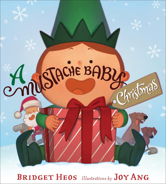 Mustache Baby Christmas, A book cover