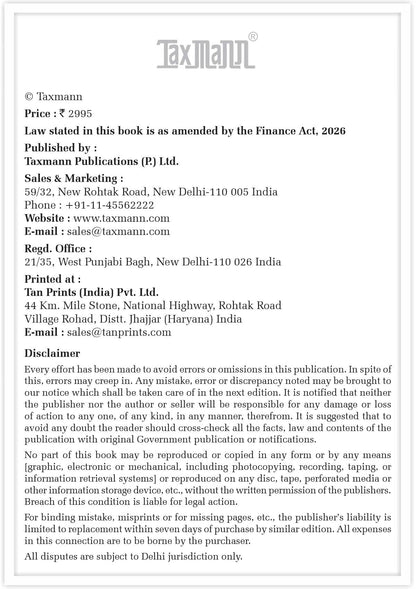 Taxmann's Master Guide to Income Tax Act 2025 – Bridges the ITA 1961 & ITA 2025—with Provision-by-Provision Commentary | TDS/TCS Reckoner | 60+ Years of CBDT Guidance | Century of Landmark Rulings