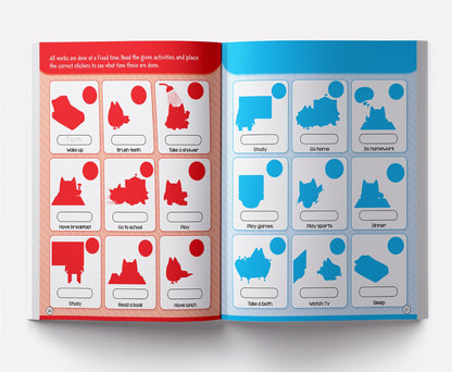 Tell the Time: Sticker Activity Book for Children | Learn to Read the Clock with 100+ Stickers | Ages 4–7 | Fun Way to Master Time Concepts