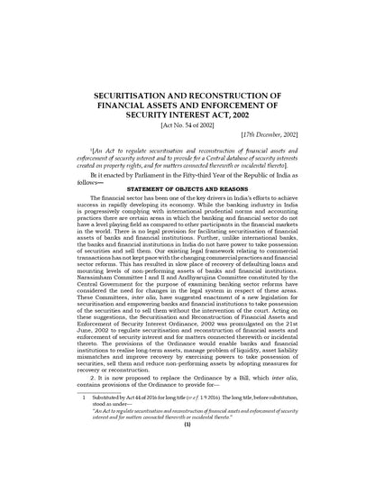 Lawmann's Securitisation and Reconstruction of Financial Assets and Enforcement of Security Interest Act, 2002 | SARFAESI Rules | Bare Act with Comments