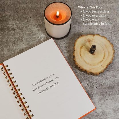 Vibha Designs Likhit Japa - Meditative Writing Practice Book | Mantra Writing Journal | 150 Pages | Premium Hardcover with Gold Detailing | Gift for ... Your Sadhna This Chaturmaas | 120 GSM Paper