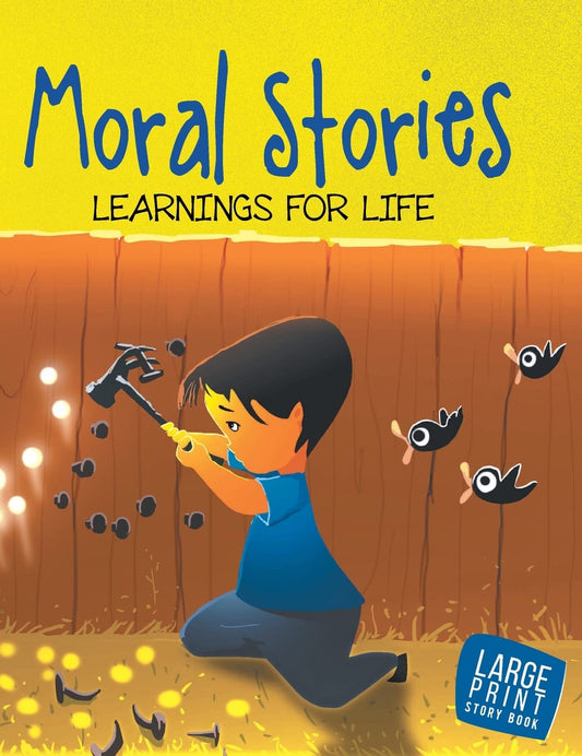 Large Print: Moral Stories Learning For Life ( Moral stories for kids) by Om Books Editorial Team (Author) book cover
