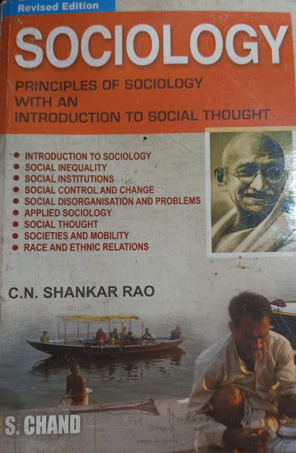 Sociology Principles Of Sociology with An Introduction To Social Thought by C.N.Shankar Rao (Second Hand & Used Book) (M)