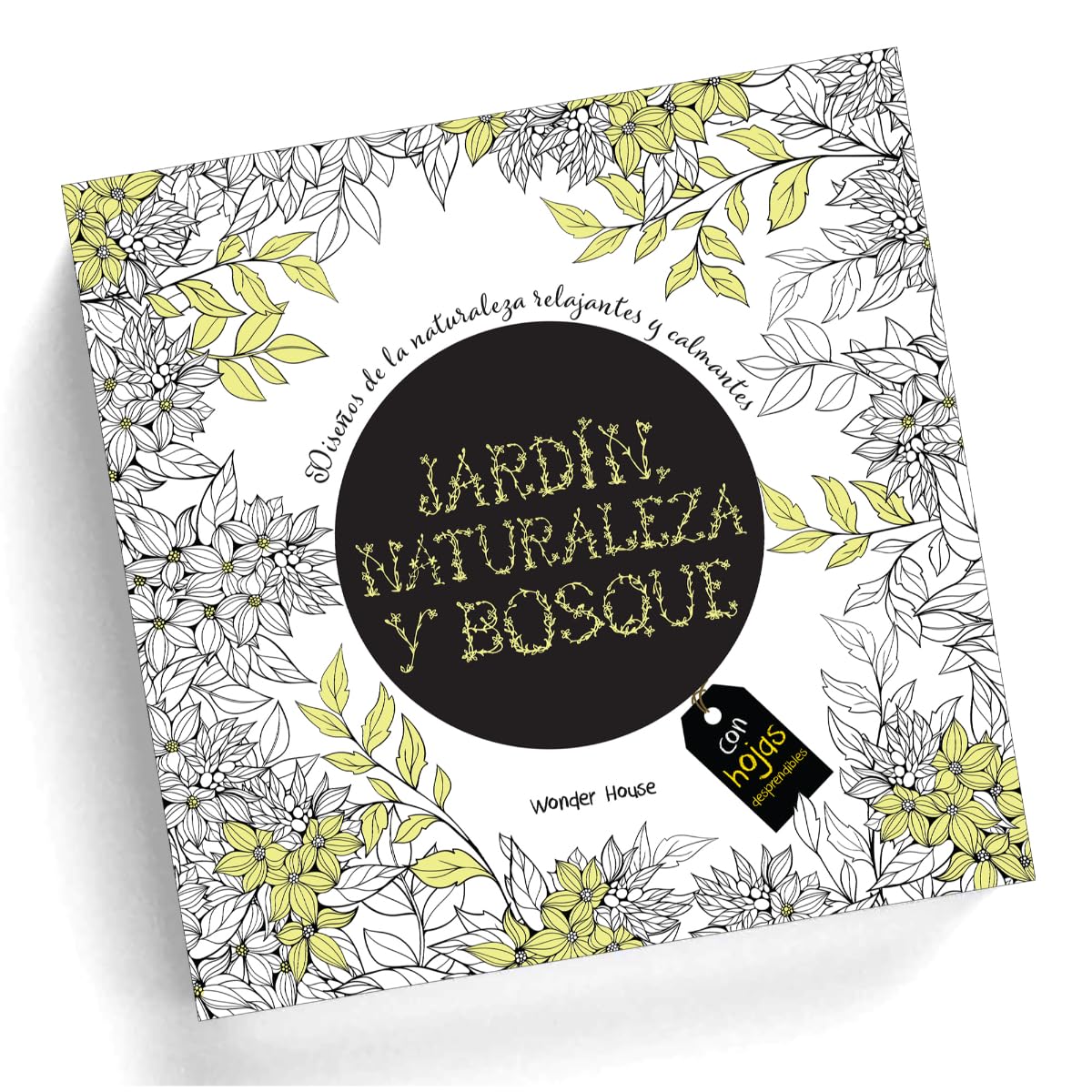Adult Colouring Books Nature Garden and Forests - Spanish