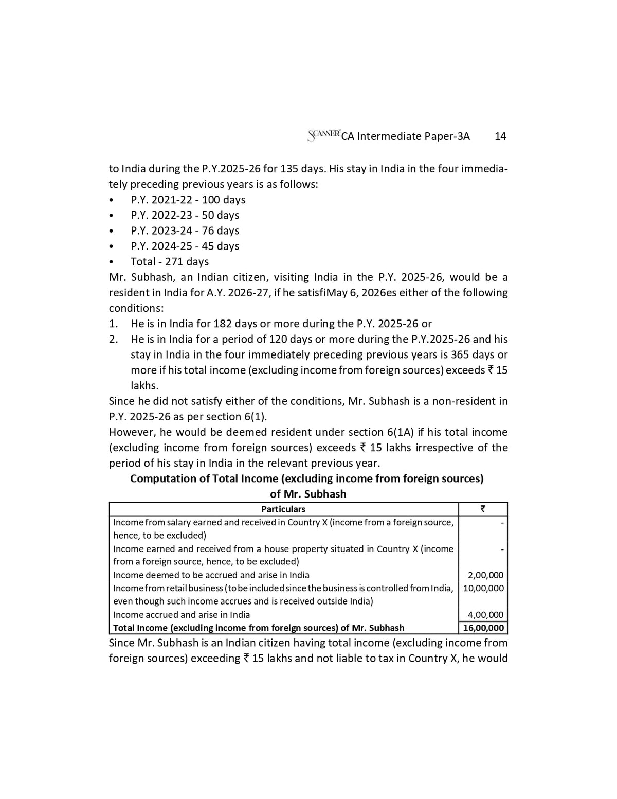 Scanner CA Intermediate | Paper-3: Taxation | For Sep.26 & Jan.27 Exams | Solved Papers with PYQs (Included May 26 Questions) | Shuchita Prakashan: 1 (Scanner Series)