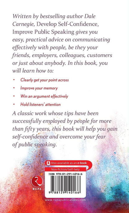 Develop Self-Confidence  Improve Public Speaking