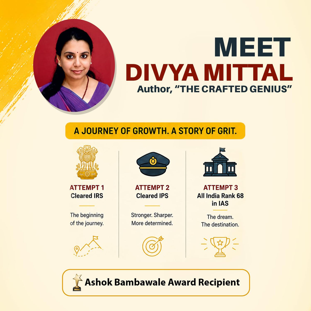 The Crafted Genius | Step-By-Step Blueprint For Cracking UPSC Civil Services Exam | Master Prelims, Mains and Interview | By Divya Mittal, IAS