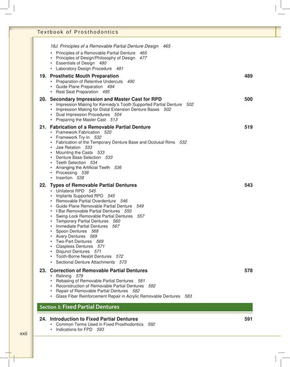 Textbook of Prosthodontics