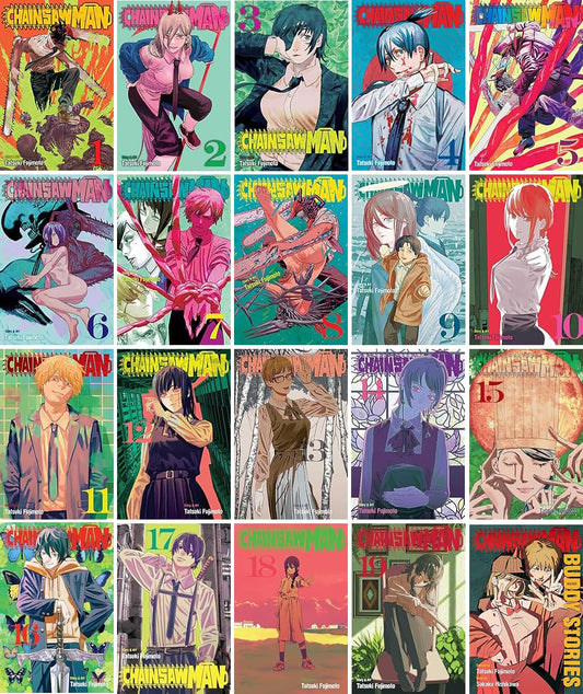 Chainsaw Man Manga Collection 20-Book Set (Volumes 1-19 + Buddy Stories) by Tatsuki Fujimoto