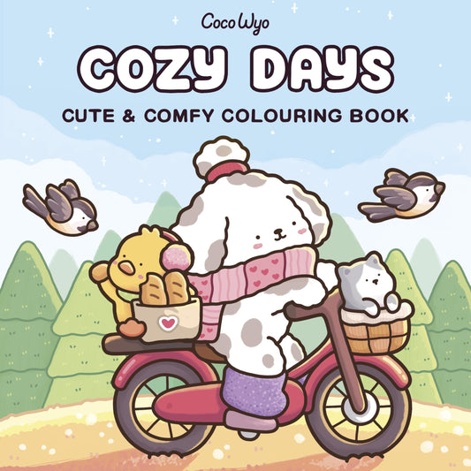 Cozy Days: Coloring Books for Adults by Coco Wyo | Cute Cozy Coloring Pages, Simple Everyday Scenes, Stress Relief & Relaxation: A cute and comfy colouring book