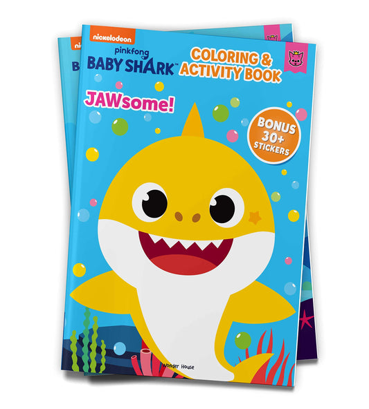 Pinkfong Baby Shark - Jawsome : Fun Coloring and Activity Book book cover