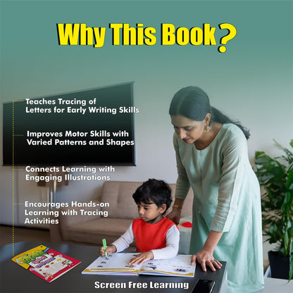 Hindi Sulekh Varnmala Book for Preschoolers, Hindi Handwriting Practice Book for Kids 2 to 6, Hindi Alphabets Tracing Book