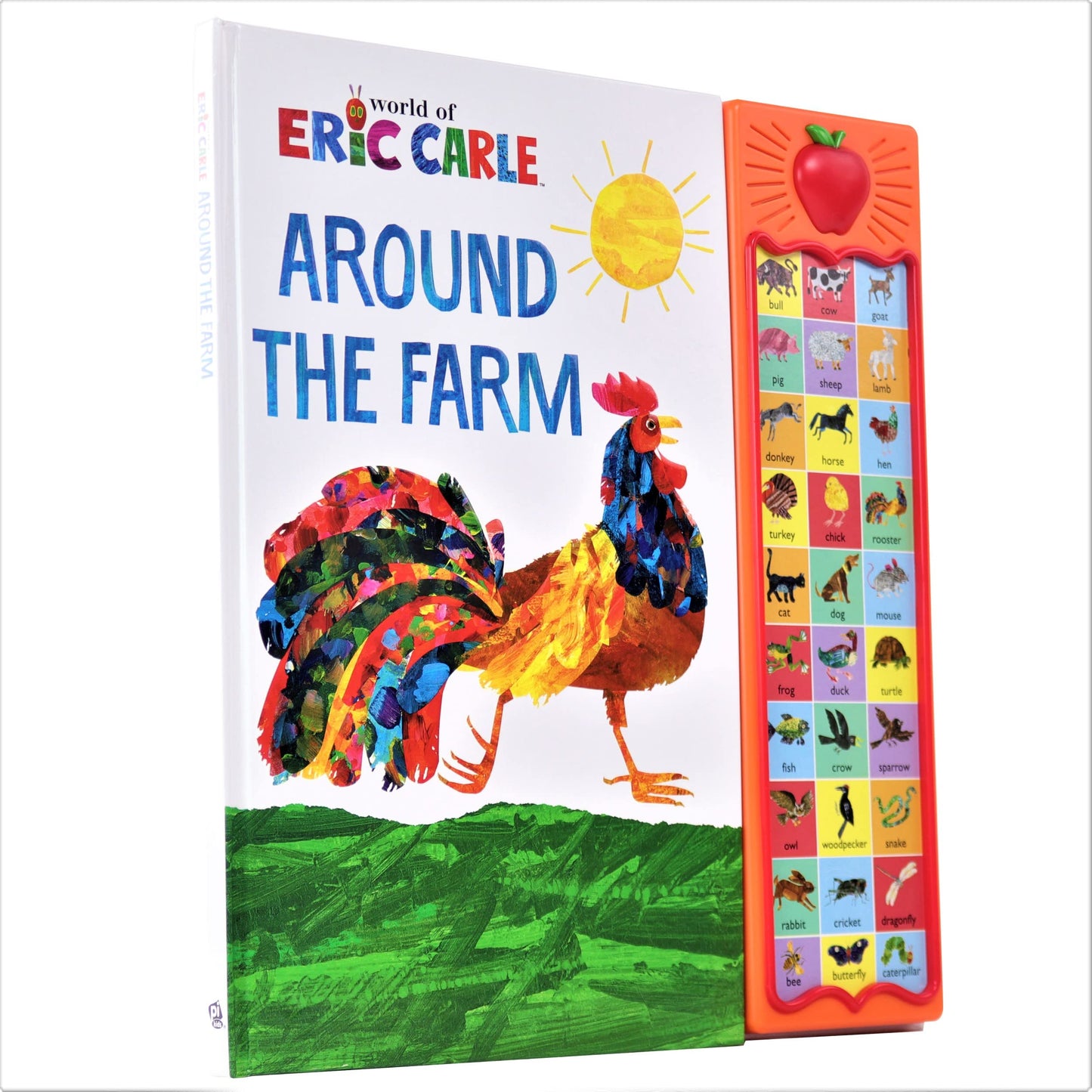 World of Eric Carle, Around the Farm 30-Button Animal Sound Book - Great for First Words - PI Kids 