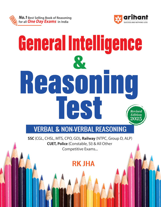 (Old Edition) Arihant General Intelligence & Reasoning Test (Verbal & Non Verbal Reasoning) for all One Day Exams | Revised Edition 2025