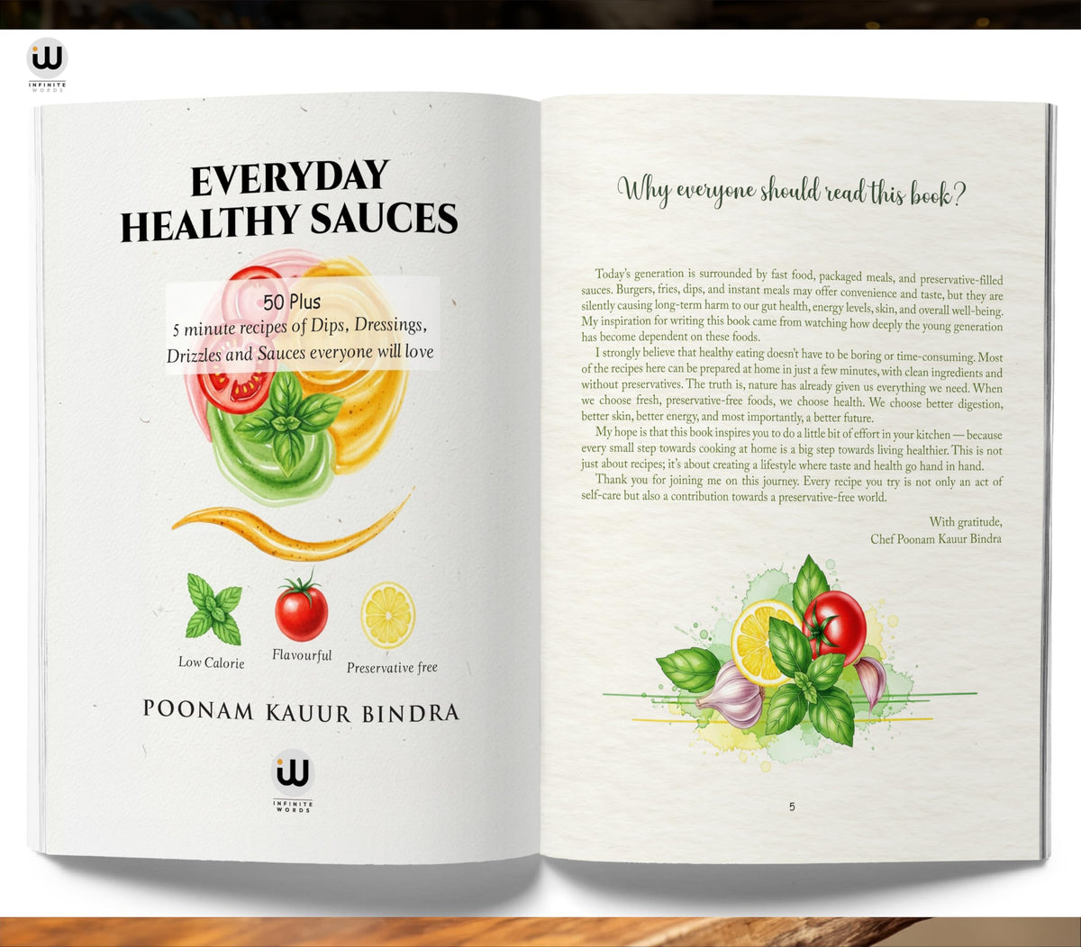 Everyday Healthy Sauces Food Book In English | Chef Poonam Kauur Bindra | Vegetarian Foods Cookbook Cook Books Cooking Recipe Instant Sauces Recipes | Veg Without Preservatives For Salads Low Calorie
