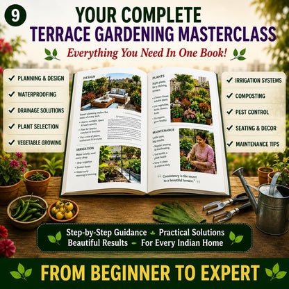 Terrace Gardening for Indian Homes: Complete Guide to Rooftop Gardening, Plants, Design & Care (Green Guru Knowledge Series)
