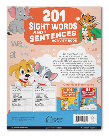201 Sight Words and Sentences: Activity Book for Children | 800+ Sentences to Read and Practice | Ages 5–8 | 5+ Hours of Learning and Fun