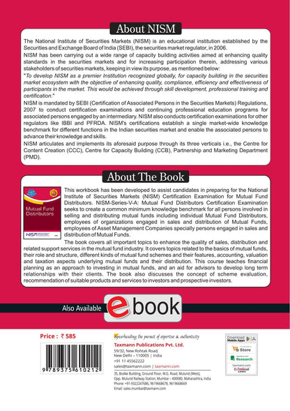 NISM X Taxmann's Mutual Fund Distributors – A Complete Working Guide Spanning Mutual Fund Concepts | Regulation | Distribution | Valuation | Taxation | Investor Servicing | Scheme Selection