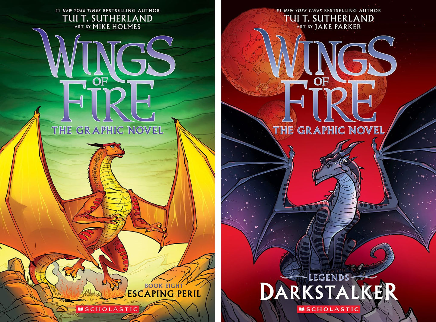 Wings of Fire Graphic Novels (9 Books) Series Set Graphix (Books 1-8 + Darkstalker) | Tui T. Sutherland