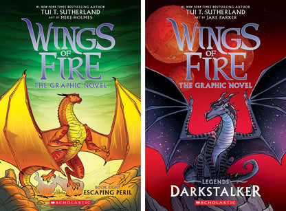 Wings of Fire Graphic Novels (9 Books) Series Set Graphix (Books 1-8 + Darkstalker) | Tui T. Sutherland
