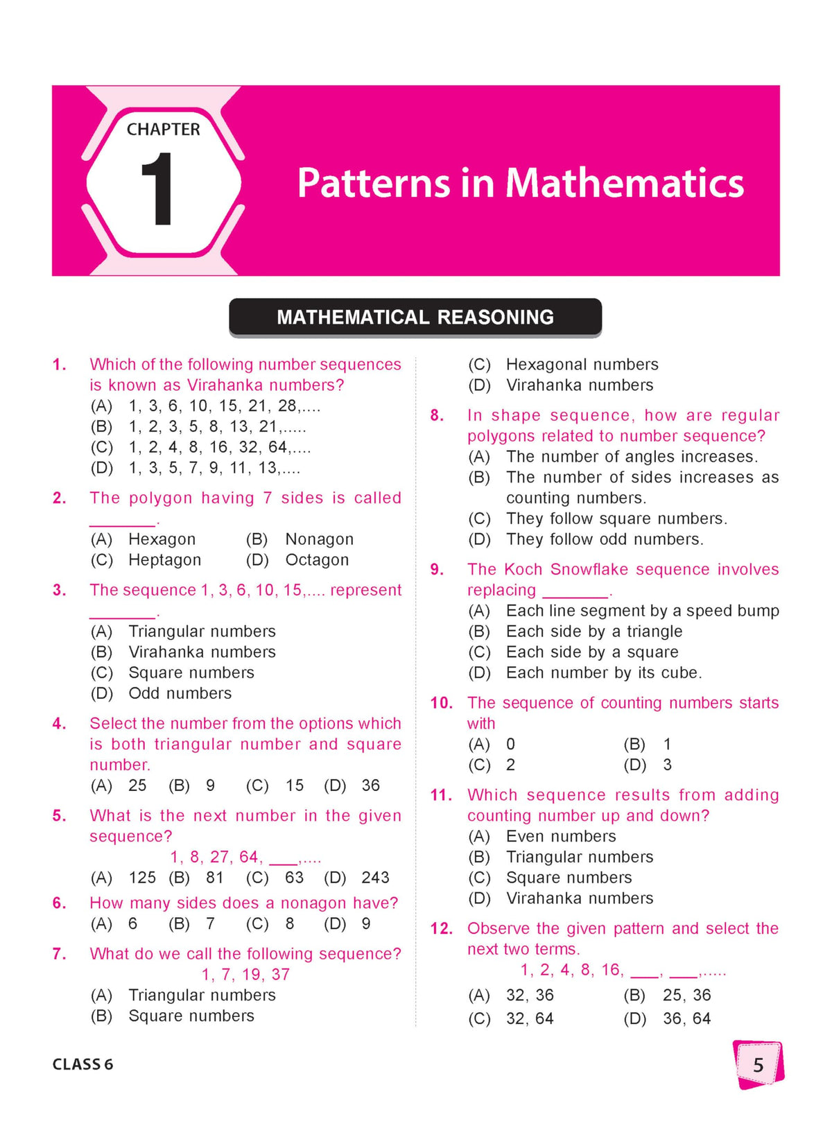 MTG International Mathematics Olympiad (IMO) Workbook Class 6 - Chapter-wise MCQs with Achievers Section - SOF Olympiad Books For 2026-27 Exam