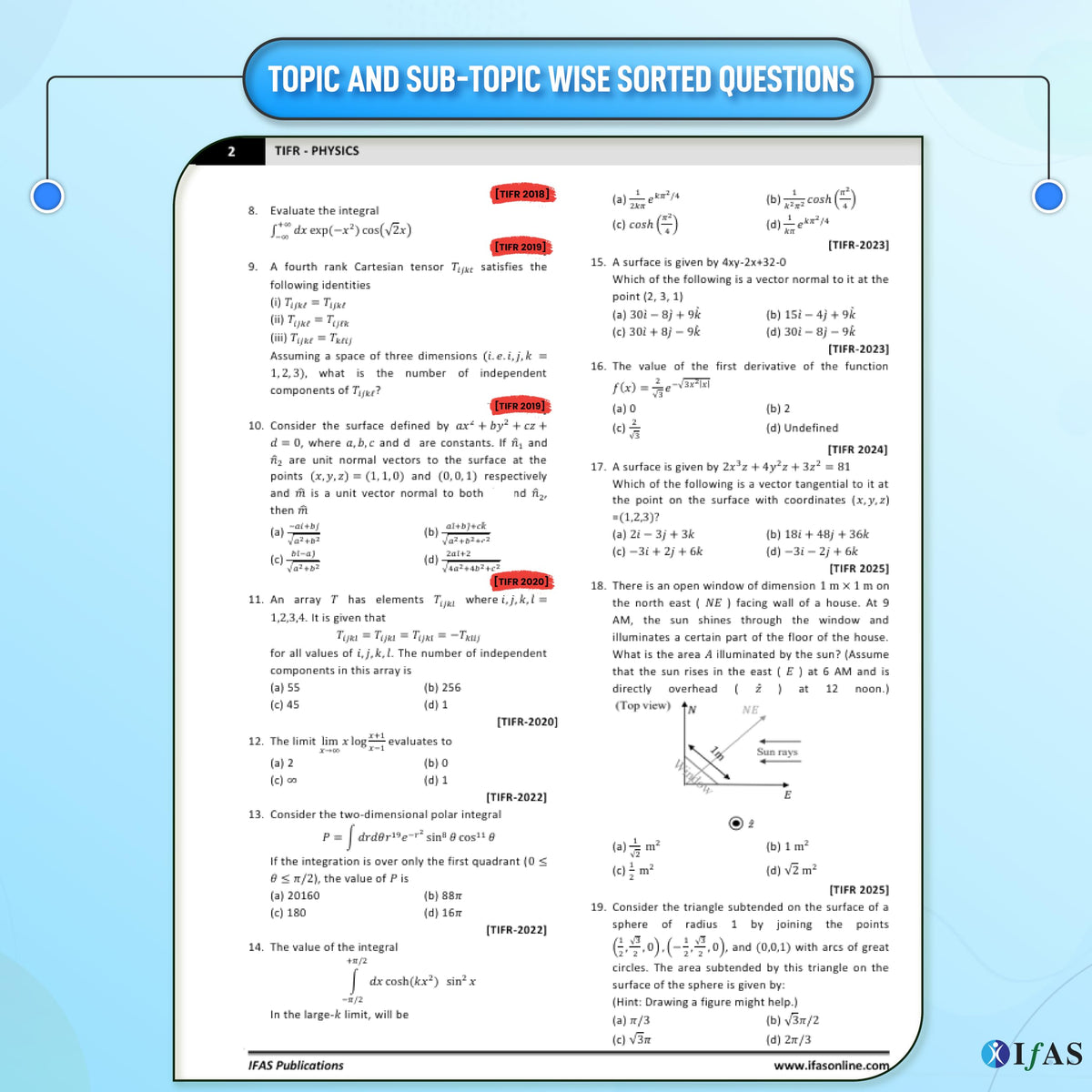 TIFR Physics PYQ Book | 17 Previous Year Solved Papers (2010-2026) with Detailed Solutions | Best Seller Book for all M.Sc Physics Entrance Exams | IFAS Publications