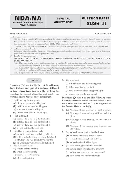 Oswaal NDA/NA GAT 13 Years’ Chapter-wise & Topic-wise Solved Papers English Medium | General Ability Test (English & GK) | 2014-2026 | 2600+ Questions | With Oswaal AI | For 2026-27 Exams