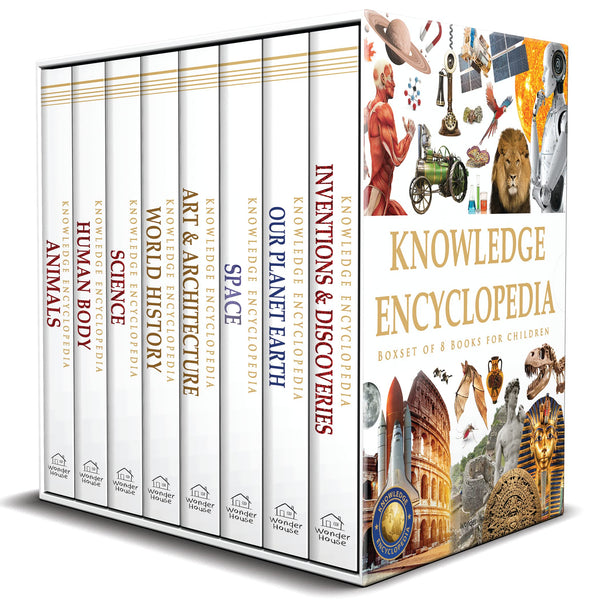 Knowledge Encyclopedia - Box Set of 8 Books for Children book cover