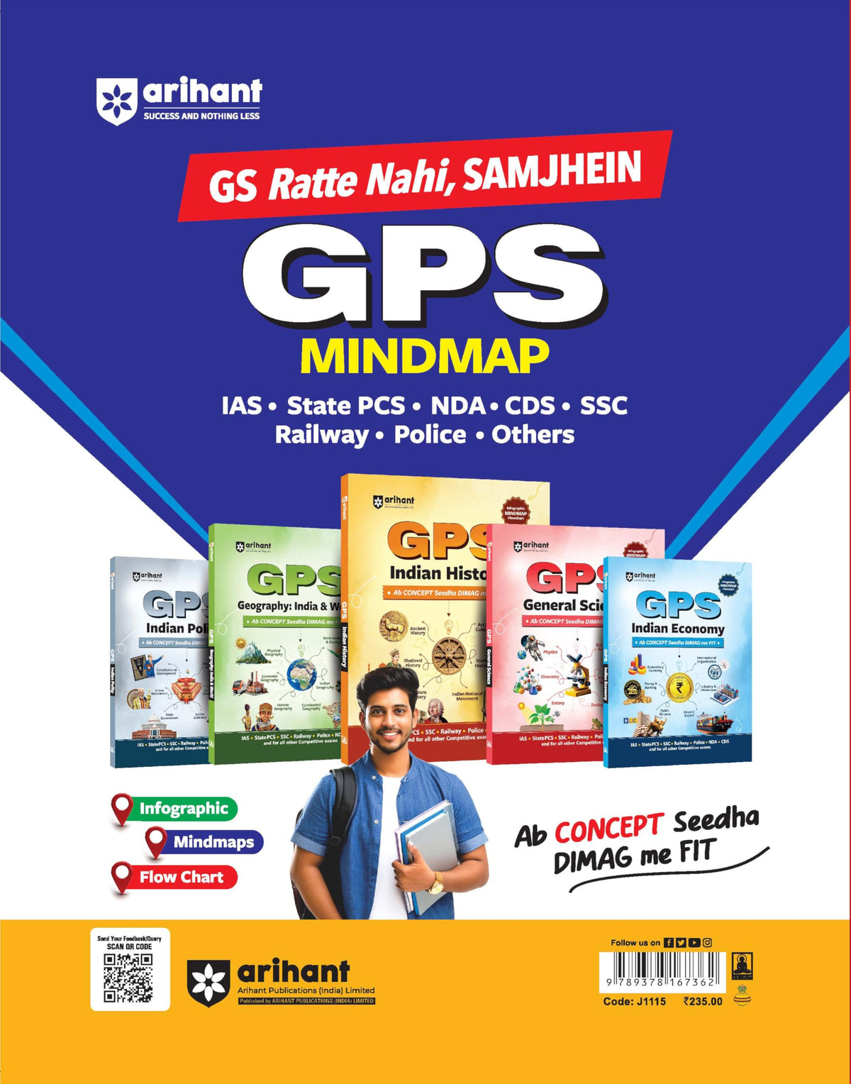 Arihant Crackmaster Static GK | Art & Culture, History, Geography, Environment, Polity, Economy, Science & Tech | For SSC, Railways, Banking, NDA/CDS, Police & Competitive Exams | English Medium