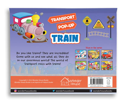 Pop-Up Transport - Train - Gorgeously Illustrated Pop-Up Book For Children - Learn About The World Of Trains And What All They Do