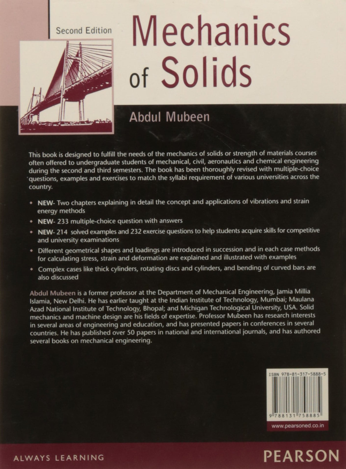 Pearson Mechanics of Solid, 2e
