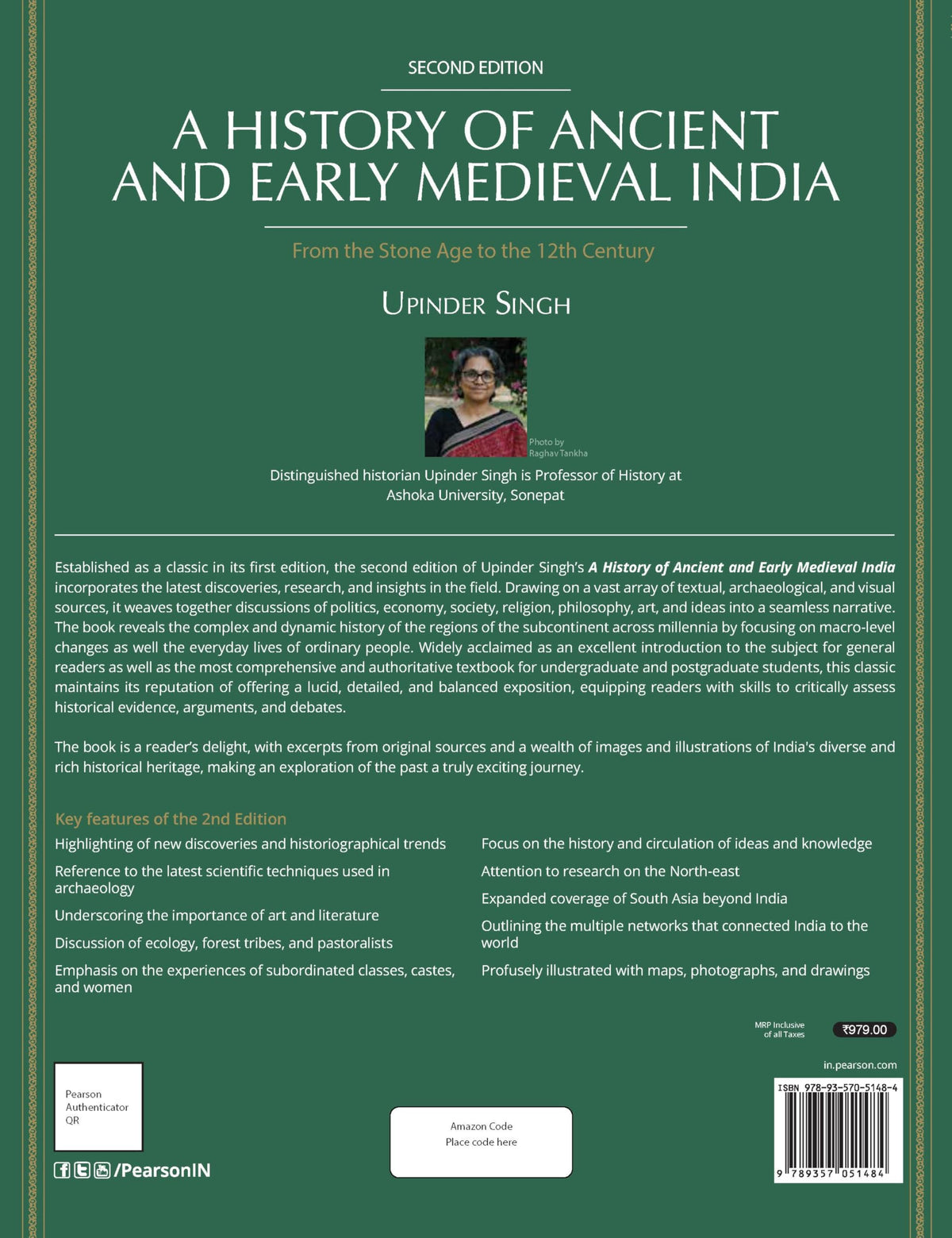A History of Ancient and Early Medieval India |for UPSC | Civil Services Exam | State Administrative exams | Stone Age to the 12th Century| by Upinder Singh, 2nd Edition