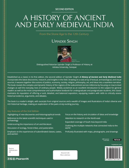 A History of Ancient and Early Medieval India |for UPSC | Civil Services Exam | State Administrative exams | Stone Age to the 12th Century| by Upinder Singh, 2nd Edition