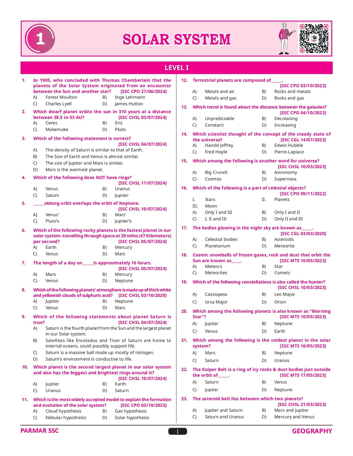 Parmar SSC Little Boy | GK MCQ Book For Practicing GK | English Medium | 1st Edition, 2025 | Useful For SSC CGL and CHSL (Tier 1 & 2) | CPO | MTS | ... & All Other One Day Competitive Examination