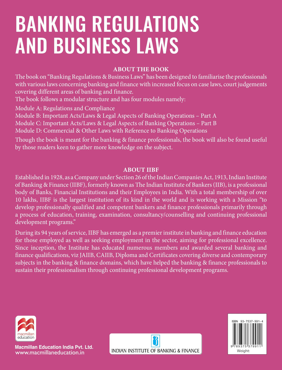 Macmillan Education Banking Regulations and Business Laws 2026 | CAIIB Courseware | CAIIB 2026 Updated Edition | CAIIB Exam Preparation by IIBF (IIBF ... free digital flipbooks with every CAIIB book