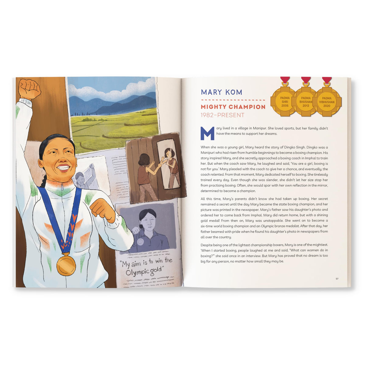 The Padmas: Fifty Stories of Perseverance | Illustrated Biographies of Padma Awardees | A.P.J. Abdul Kalam, Indra Nooyi, Milkha Singh and more | Ages 8+