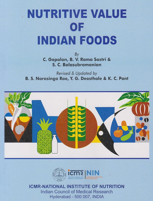 Nutritive Value of Indian Foods Book Latest Edition 2025 ICMR AND DIET AND DIABETES