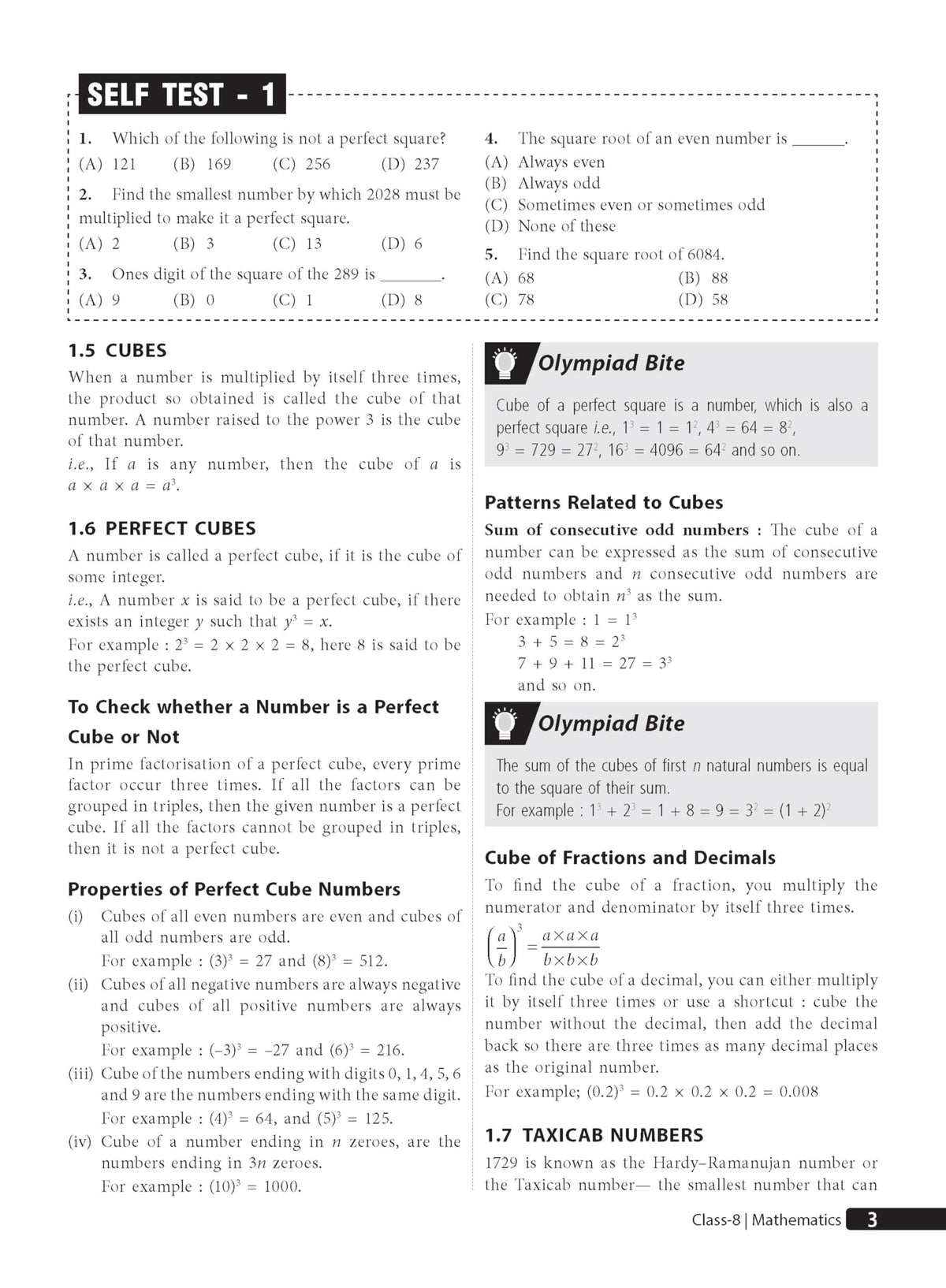 MTG Mathematics (IMO) Olympiad Prep Guide Class 8 | Detailed Theory, Exercise with Self Test For Practice | SOF Olympiad Books For Exam 2026-27 (Useful For Level-1 & 2)