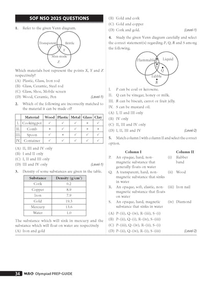 MTG Science (ISO) Olympiad Prep Guide Class 6 | Detailed Theory, Exercise with Self Test For Practice | SOF Olympiad Books For Exam 2026-27 (Useful For Level-1 & 2)